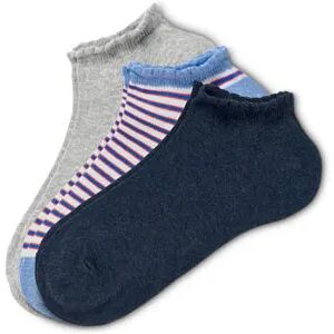 Tchibo - 3 Paar Sneakersocken - Dunkelblau/Meliert - Gr.: 35-38 Baumwolle 1x 35-38 female