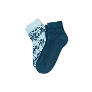 Tchibo - 2 Paar Hygge-Socken - Dunkelblau - Gr.: 39-42 Baumwolle 1x 39-42 female