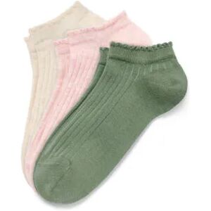 Tchibo - 3 Paar Ripp-Sneakersocken - Weiss/Meliert - Gr.: 39-42 Baumwolle 1x 39-42 female