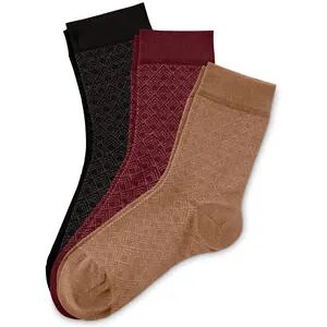 Tchibo - 3 Paar Socken - Weiss - Gr.: 39-42 Baumwolle 1x 39-42 female