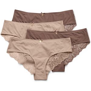 Tchibo - 4 Brazilslips - Damen - Gr. XL - braun Tchibo - 4 Brazilslips - Damen - Gr. XL - braun