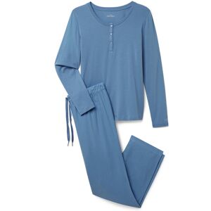 Tchibo - Flanell-Pyjama-Set - Damen - Gr. S - blau Tchibo - Flanell-Pyjama-Set - Damen - Gr. S - blau