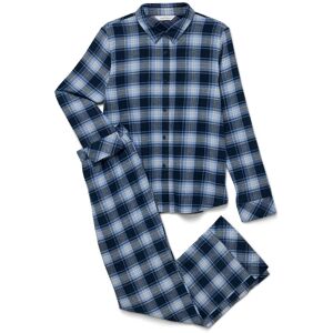 Tchibo - Flanell-Pyjama - Damen - Gr. 46 - blau/kariert Tchibo - Flanell-Pyjama - Damen - Gr. 46 - blau/kariert
