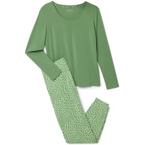 Tchibo - Pyjama - Damen - Gr. L - grün/print Tchibo - Pyjama - Damen - Gr. L - grün/print