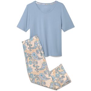 Tchibo - 7/8-Pyjama-Set - Damen - Gr. S - hellblau/paisley Tchibo - 7/8-Pyjama-Set - Damen - Gr. S - hellblau/paisley
