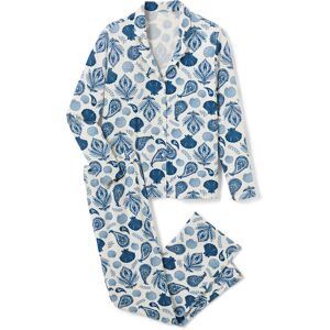 Tchibo - Pyjama - Damen - Gr. L - weiss/paisley Tchibo - Pyjama - Damen - Gr. L - weiss/paisley