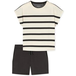 Schiesser Shorty-Set - Damen - Gr. 38 - anthrazit/gestreift Schiesser Shorty-Set - Damen - Gr. 38 - anthrazit/gestreift