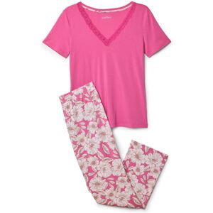 Tchibo - Pyjama-Set - Damen - Gr. M - pink/geblümt Tchibo - Pyjama-Set - Damen - Gr. M - pink/geblümt