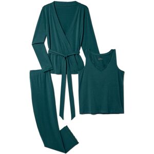 Tchibo - 3-teiliges Pyjama-Set - Damen - Gr. L - petrol Tchibo - 3-teiliges Pyjama-Set - Damen - Gr. L - petrol