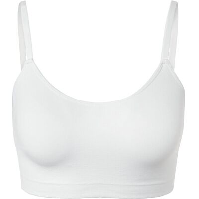 Tchibo - Seamless-Bustier mit Spitze - Damen - Gr. M - weiss Tchibo - Seamless-Bustier mit Spitze - Damen - Gr. M - weiss