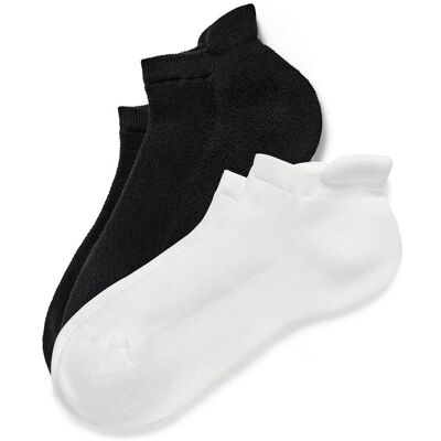 Tchibo - 2 Paar Sport-Sneakersocken - Unisex - Gr. 35-38 - schwarz Tchibo - 2 Paar Sport-Sneakersocken - Unisex - Gr. 35-38 - schwarz