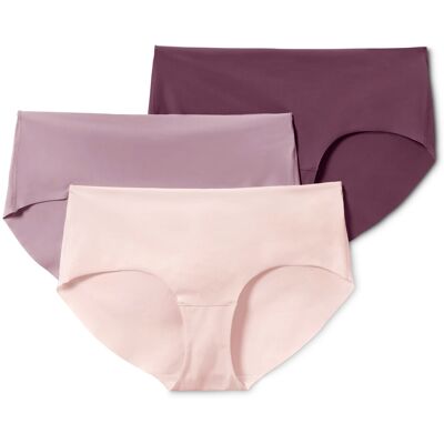 Tchibo - 3 Magic-Cut-Pantys - Damen - Gr. L - dunkellila Tchibo - 3 Magic-Cut-Pantys - Damen - Gr. L - dunkellila