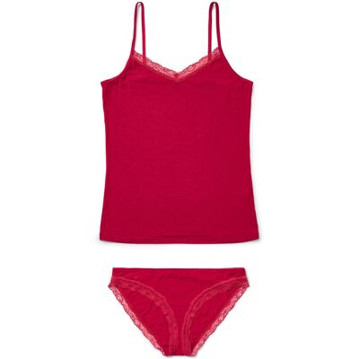 Tchibo - Hemdchen-Slip-Set - Damen - Gr. M - rot Tchibo - Hemdchen-Slip-Set - Damen - Gr. M - rot