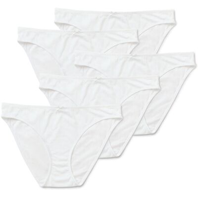 Tchibo - 5 Slips - Damen - Gr. M - weiss Tchibo - 5 Slips - Damen - Gr. M - weiss