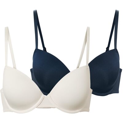 Tchibo - 2 Schalen-BHs - Damen - Gr. 85C - dunkelblau Tchibo - 2 Schalen-BHs - Damen - Gr. 85C - dunkelblau