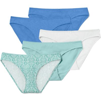 Tchibo - 5 Slips - Damen - Gr. L - weiss Tchibo - 5 Slips - Damen - Gr. L - weiss