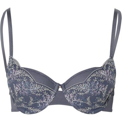 Tchibo - Bügel-BH mit Schale und Stickerei - Damen - Gr. 85C - blau Tchibo - Bügel-BH mit Schale und Stickerei - Damen - Gr. 85C - blau