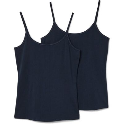 Tchibo - 2 Hemdchen - Damen - Gr. M - dunkelblau Tchibo - 2 Hemdchen - Damen - Gr. M - dunkelblau