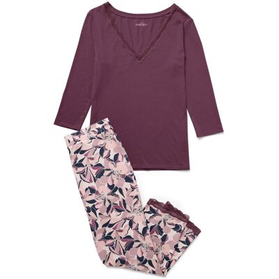 Tchibo - Pyjama-Set - Damen - Gr. M - dunkellila Tchibo - Pyjama-Set - Damen - Gr. M - dunkellila