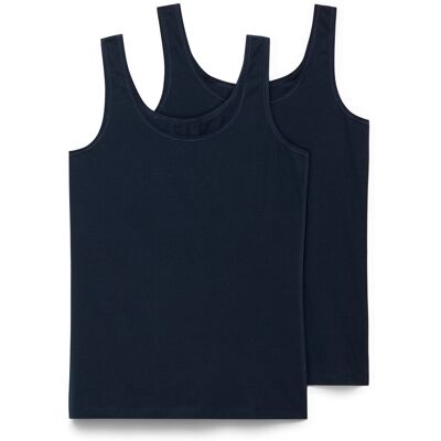 Tchibo - 2 Hemdchen - Damen - Gr. M - dunkelblau Tchibo - 2 Hemdchen - Damen - Gr. M - dunkelblau