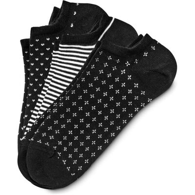 Tchibo - 3 Paar Sneakersocken - Damen - Gr. 35-38 - schwarz Tchibo - 3 Paar Sneakersocken - Damen - Gr. 35-38 - schwarz
