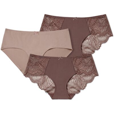 Tchibo - 3 Pantys - Damen - Gr. XL - braun Tchibo - 3 Pantys - Damen - Gr. XL - braun