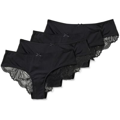 Tchibo - 4 Brazilslips - Damen - Gr. XL - schwarz Tchibo - 4 Brazilslips - Damen - Gr. XL - schwarz