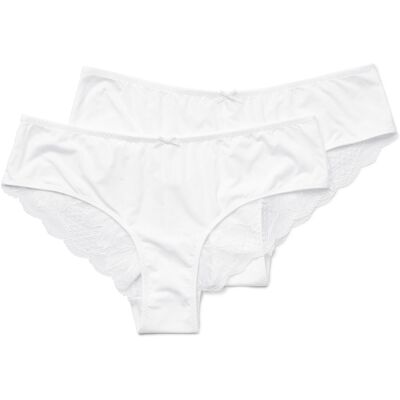 Tchibo - 2 Brazilslips - Damen - Gr. S - weiss Tchibo - 2 Brazilslips - Damen - Gr. S - weiss