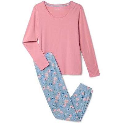 Tchibo - Pyjama - Damen - Gr. XL - blau/print Tchibo - Pyjama - Damen - Gr. XL - blau/print