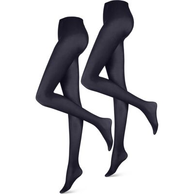 Tchibo - 2 Paar Strumpfhosen - Damen - Gr. S - dunkelblau Tchibo - 2 Paar Strumpfhosen - Damen - Gr. S - dunkelblau