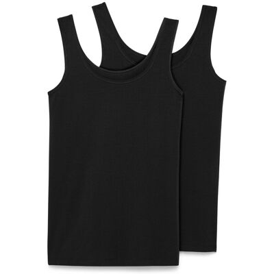 Tchibo - 2 Hemdchen - Damen - Gr. M - schwarz Tchibo - 2 Hemdchen - Damen - Gr. M - schwarz
