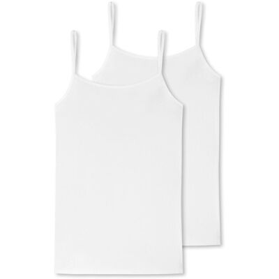 2 Schiesser Tops - Damen - Gr. 42 - weiss 2 Schiesser Tops - Damen - Gr. 42 - weiss