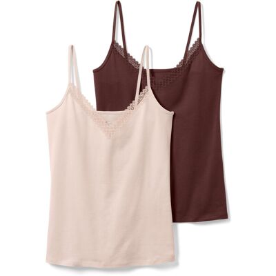 Tchibo - 2 Hemdchen - Damen - Gr. XL - creme Tchibo - 2 Hemdchen - Damen - Gr. XL - creme
