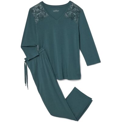Tchibo - Pyjama-Set - Damen - Gr. S - petrol Tchibo - Pyjama-Set - Damen - Gr. S - petrol