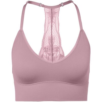 Tchibo - Seamless-Bustier mit Spitze - Damen - Gr. M - rosa Tchibo - Seamless-Bustier mit Spitze - Damen - Gr. M - rosa