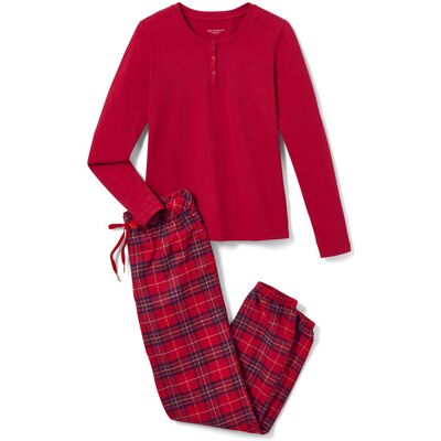 Tchibo - Flanell-Pyjama - Damen - Gr. XS - dunkelblau Tchibo - Flanell-Pyjama - Damen - Gr. XS - dunkelblau