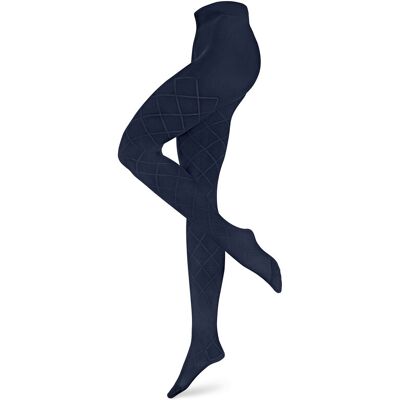 Tchibo - Feinstrumpfhose mit Karo-Struktur - Damen - Gr. S - dunkelblau/kariert Tchibo - Feinstrumpfhose mit Karo-Struktur - Damen - Gr. S - dunkelblau/kariert