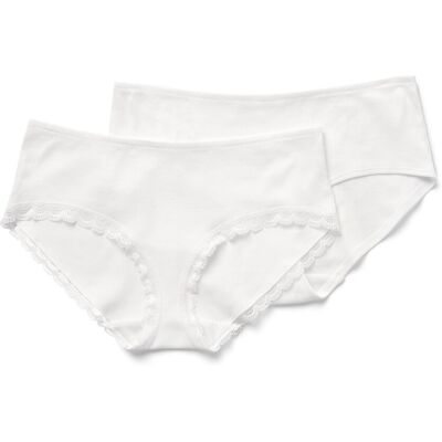 Tchibo - 2 Pantys aus Rippe - Damen - Gr. M - weiss Tchibo - 2 Pantys aus Rippe - Damen - Gr. M - weiss
