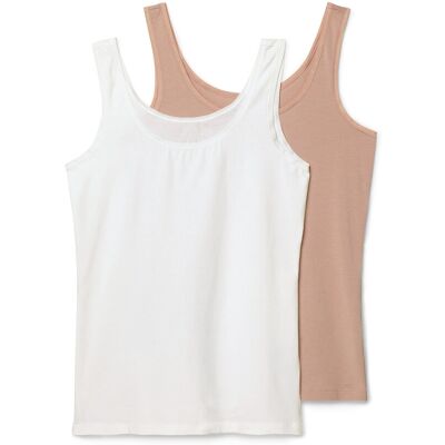 Tchibo - 2 Hemdchen - Damen - Gr. M - beige Tchibo - 2 Hemdchen - Damen - Gr. M - beige