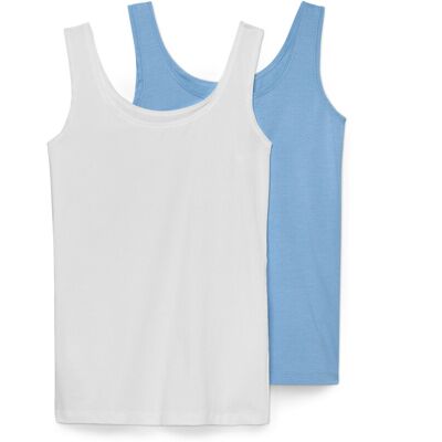 Tchibo - 2 Hemdchen - Damen - Gr. S - hellblau Tchibo - 2 Hemdchen - Damen - Gr. S - hellblau