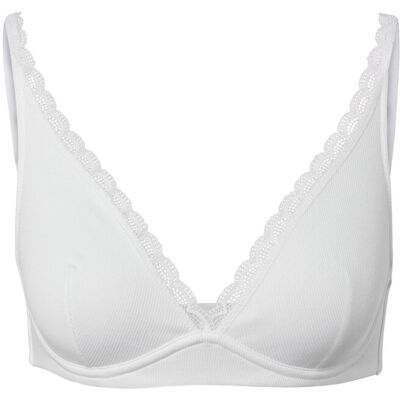 Tchibo - Soft-BH aus Rippe - Damen - Gr. 80B - weiss Tchibo - Soft-BH aus Rippe - Damen - Gr. 80B - weiss