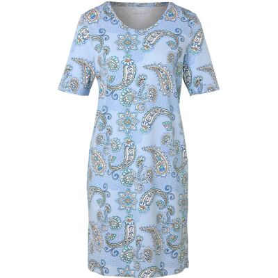 Tchibo - Nachthemd - Damen - Gr. M - hellblau/paisley Tchibo - Nachthemd - Damen - Gr. M - hellblau/paisley