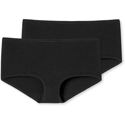 2 Schiesser Shorts - Damen - Gr. 36 - schwarz 2 Schiesser Shorts - Damen - Gr. 36 - schwarz
