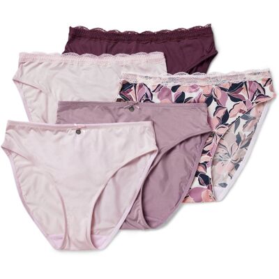 Tchibo - 5 Slips - Damen - Gr. XXL - dunkellila Tchibo - 5 Slips - Damen - Gr. XXL - dunkellila