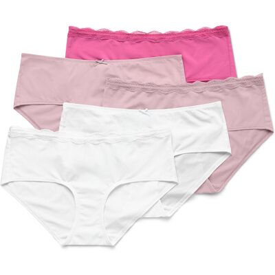 Tchibo - 5 Pantys - Damen - Gr. M - weiss Tchibo - 5 Pantys - Damen - Gr. M - weiss