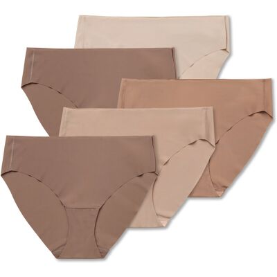 Tchibo - 5 Magic-Cut-Slips - Damen - Gr. S - beige Tchibo - 5 Magic-Cut-Slips - Damen - Gr. S - beige