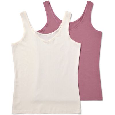 Tchibo - 2 Wende-Hemdchen - Damen - Gr. M - creme Tchibo - 2 Wende-Hemdchen - Damen - Gr. M - creme