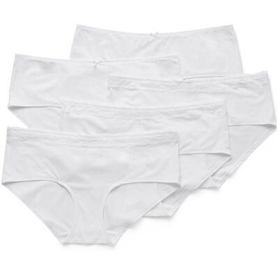 Tchibo - 5 Pantys - Damen - Gr. M - weiss Tchibo - 5 Pantys - Damen - Gr. M - weiss