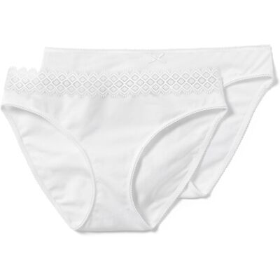 Tchibo - 2 Slips - Damen - Gr. S - weiss Tchibo - 2 Slips - Damen - Gr. S - weiss