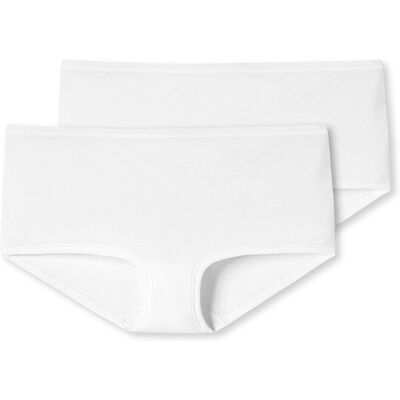 2 Schiesser Shorts - Damen - Gr. 36 - weiss 2 Schiesser Shorts - Damen - Gr. 36 - weiss